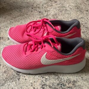 Pink Nike shoes